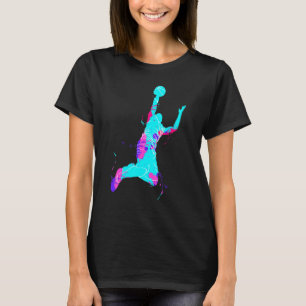 T-shirt Joueur de basket-ball de Dunking