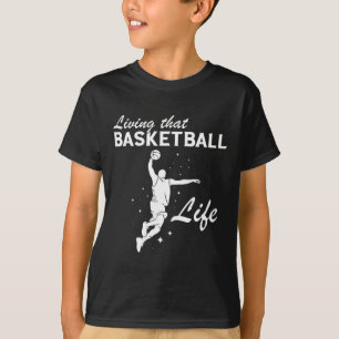 T-shirt Joueur de basket-ball de la vie de basket-ball de 