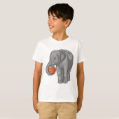 T-shirt Joueur de basket-ball éléphant (Devant entier)