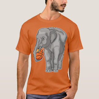 T-shirt Joueur de basket-ball éléphant Basketball