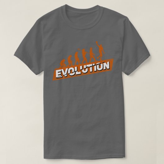 T-shirt Joueur de basket-ball Évolution Cadeau (Design devant)