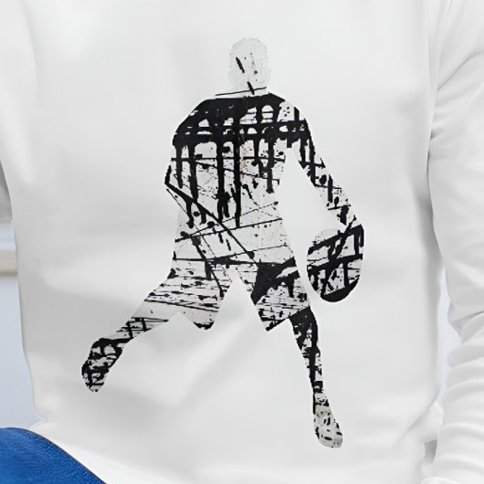 T-shirt Joueur de basket-ball Graffiti