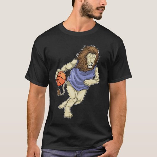 T-shirt Joueur de basket-ball Lion (Devant)