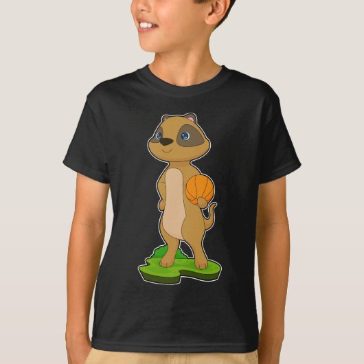 T-shirt Joueur de basket-ball Meerkat (Devant)