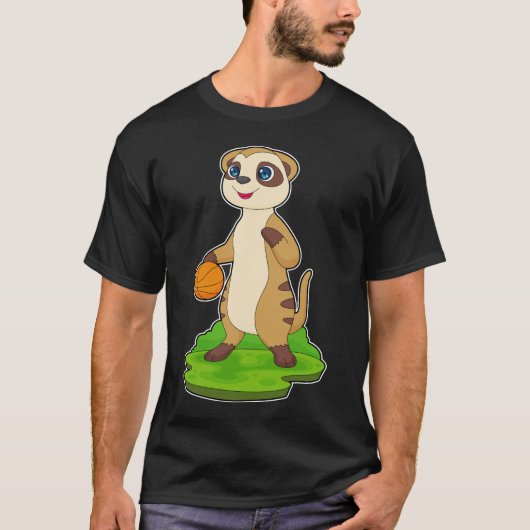 T-shirt Joueur de basket-ball Meerkat (Devant)