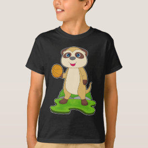 T-shirt Joueur de basket-ball Meerkat