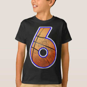 T-shirt Joueur de basket-ball numéro six