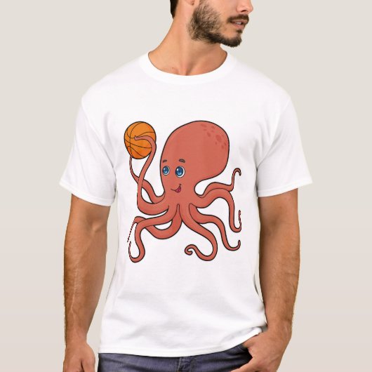 T-shirt Joueur de basket-ball Octopus (Devant)