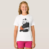 T-shirt Joueur de basket-ball Panda (Devant entier)