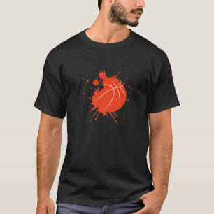 T-shirt Joueur de basket-ball Peinture de bal Design Sport