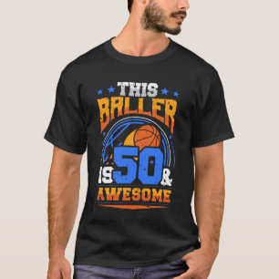 T-shirt Joueur de basket-ball pour son 50e anniversaire
