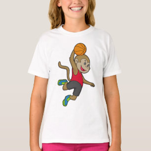 T-shirt Joueur de basket-ball singe
