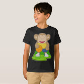 T-shirt Joueur de basket-ball singe (Devant entier)