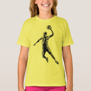 T-shirt Joueur de basket-ball Slam Dunk Dark Design