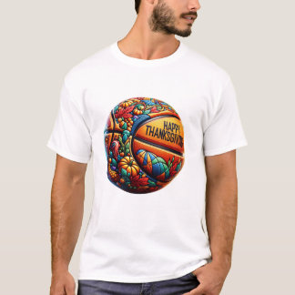 T-shirt Joueur de basket coloré heureux