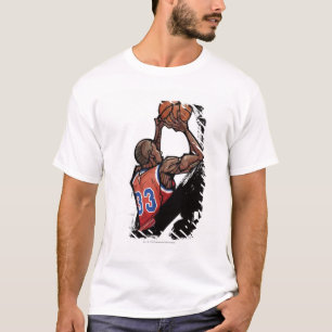 T-shirt Joueur de basket tenant la boule