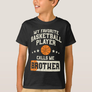 T-shirt Joueur de basketball favori Brother Famille Baller