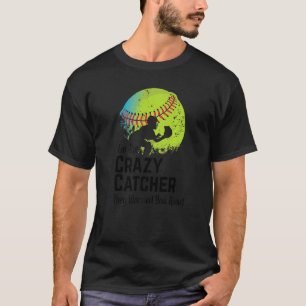 T-shirt Joueur de Batte et Balle Crazy Catcher Sports de S