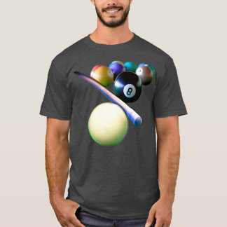 T-shirt Joueur de billard Billard Balls Cue Snooker