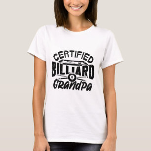 T-shirt Joueur de billard Billard Billard Grandpa Billard