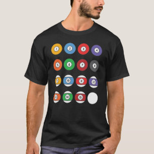T-shirt Joueur de billard Cool et de snooker