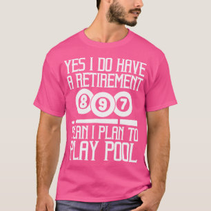 T-shirt Joueur De Billard Et Billard De Billard