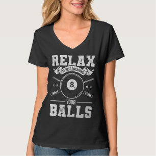 T-shirt Joueur de billard & jeu de billard