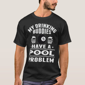 T-shirt Joueur de billard piscine sport de queue garçon