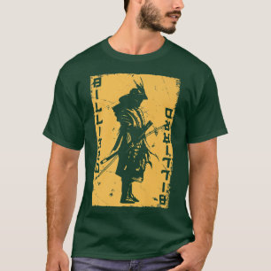 T-shirt Joueur de billard Samurai Japon guerrier Snooker P