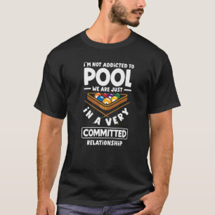 T-shirt Joueur De Billard Snooker Addicité Au Pool