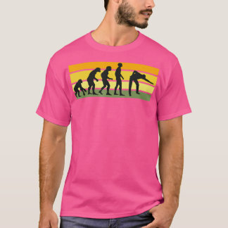 T-shirt Joueur de billard Snooker rétro 8Ball Billiard Cue