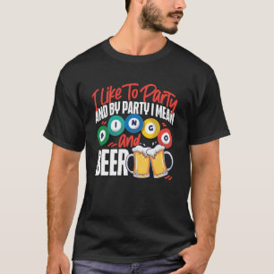 T-shirt Joueur De Bingo Bière J'Aime Fête Et Par Partie Je