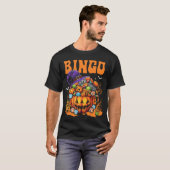 T-shirt Joueur de Bingo Halloween (Devant entier)