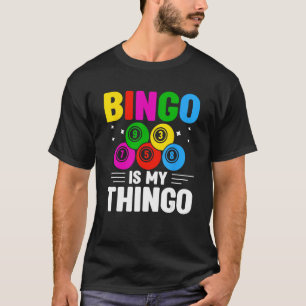 T-shirt Joueur de Bingo Halls Casino Jeu Carte Jeu Basse