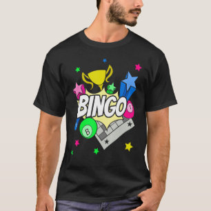T-shirt Joueur de bingo Loto gagnant de bingo Loterie de j