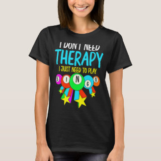 T-shirt Joueur de Bingo Thérapie Jeu Loterie Bingo