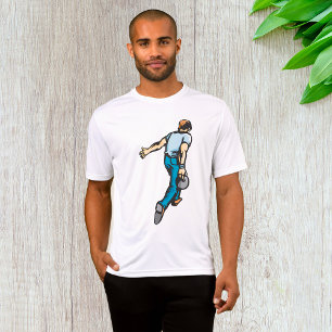 T-shirt Joueur de bowling rétro lançant la boule