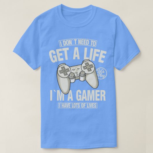 T-shirt Joueur de console de jeu (Design devant)