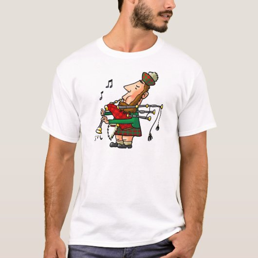 T-shirt Joueur de cornemuse (Devant)
