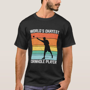 T-shirt Joueur de Cornhole Moyennement Doué du Monde