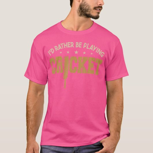 T-shirt Joueur de cricket (Devant)
