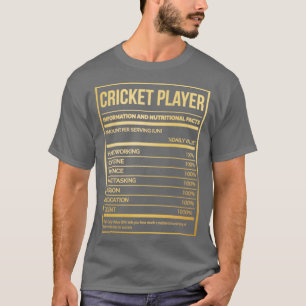 T-shirt Joueur de cricket20