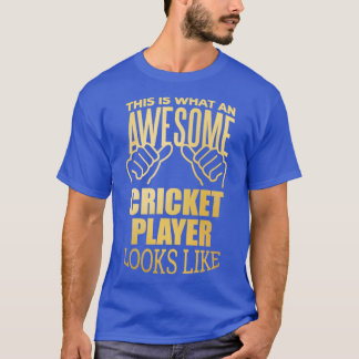 T-shirt Joueur de cricket23