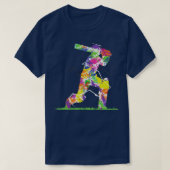 T-shirt Joueur de cricket8 (Design devant)