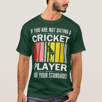 T-shirt Joueur de cricket Cadeaux Sports Cricketer Cricket