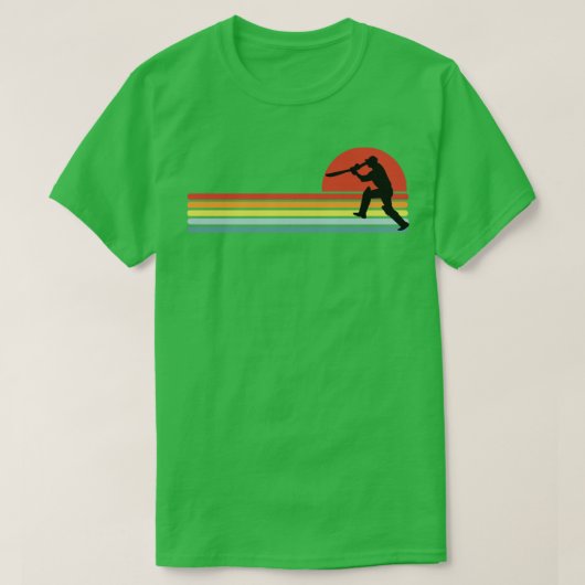 T-shirt Joueur de cricket rétro (Design devant)