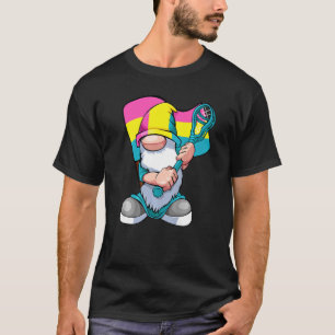 T-shirt Joueur de crosse transexuel Lgbt Q Gnome Pan Pride