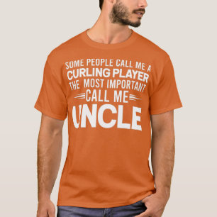 T-shirt Joueur de curling à l'oncle Mens Uncles d'entraine