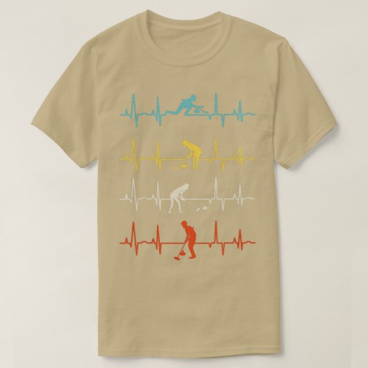 T-shirt Joueur de curling pour un Heartbeat Curler (Design devant)
