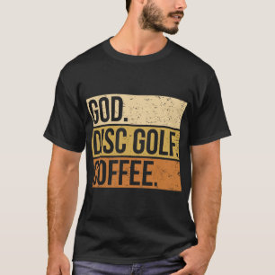 T-shirt Joueur de disc golf chrétien disant Je Dieu. Disc
